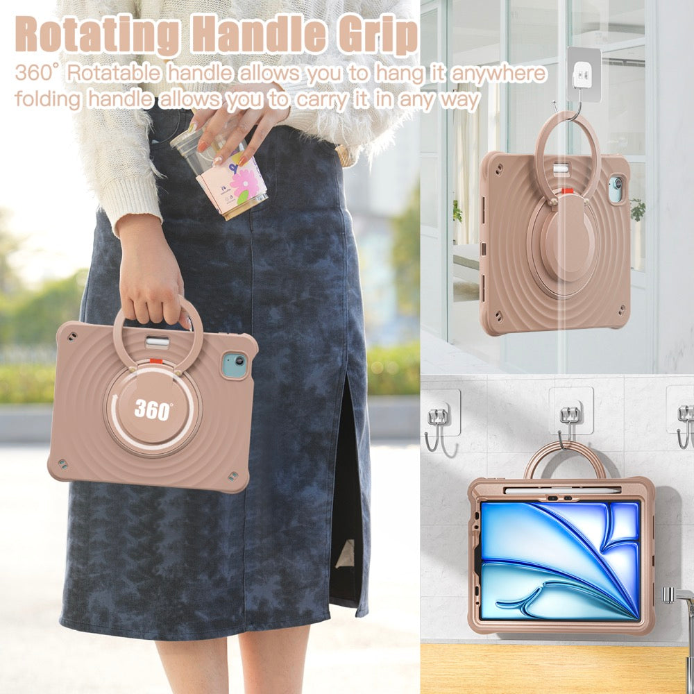 Estuche Chief Engineer B Series Modelo iPad Air 11 2024 Color Cafe con Strap — foto 5