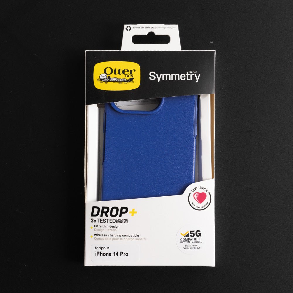 Estuche Clásico OtterBox Symmetry Apple iPhone 14 Pro Color Azul