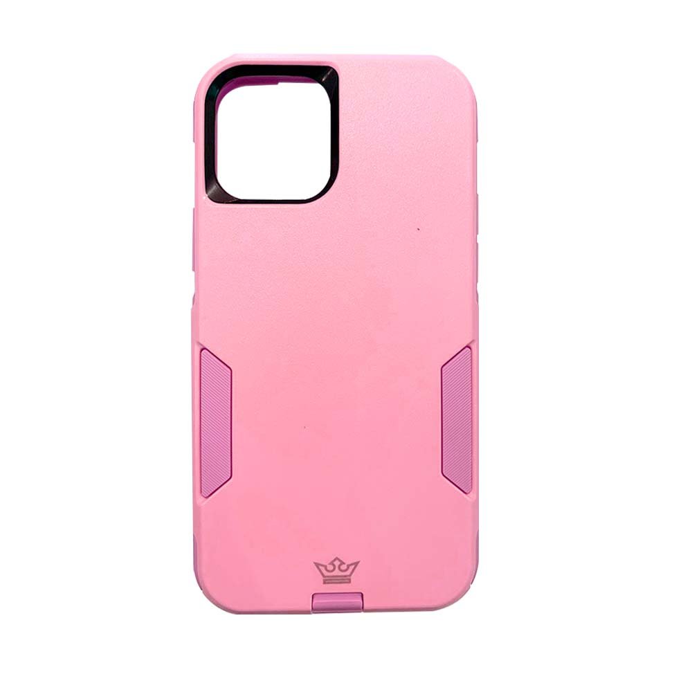 Estuche Clásico El Rey Commuter Apple iPhone 12 Color Rosado