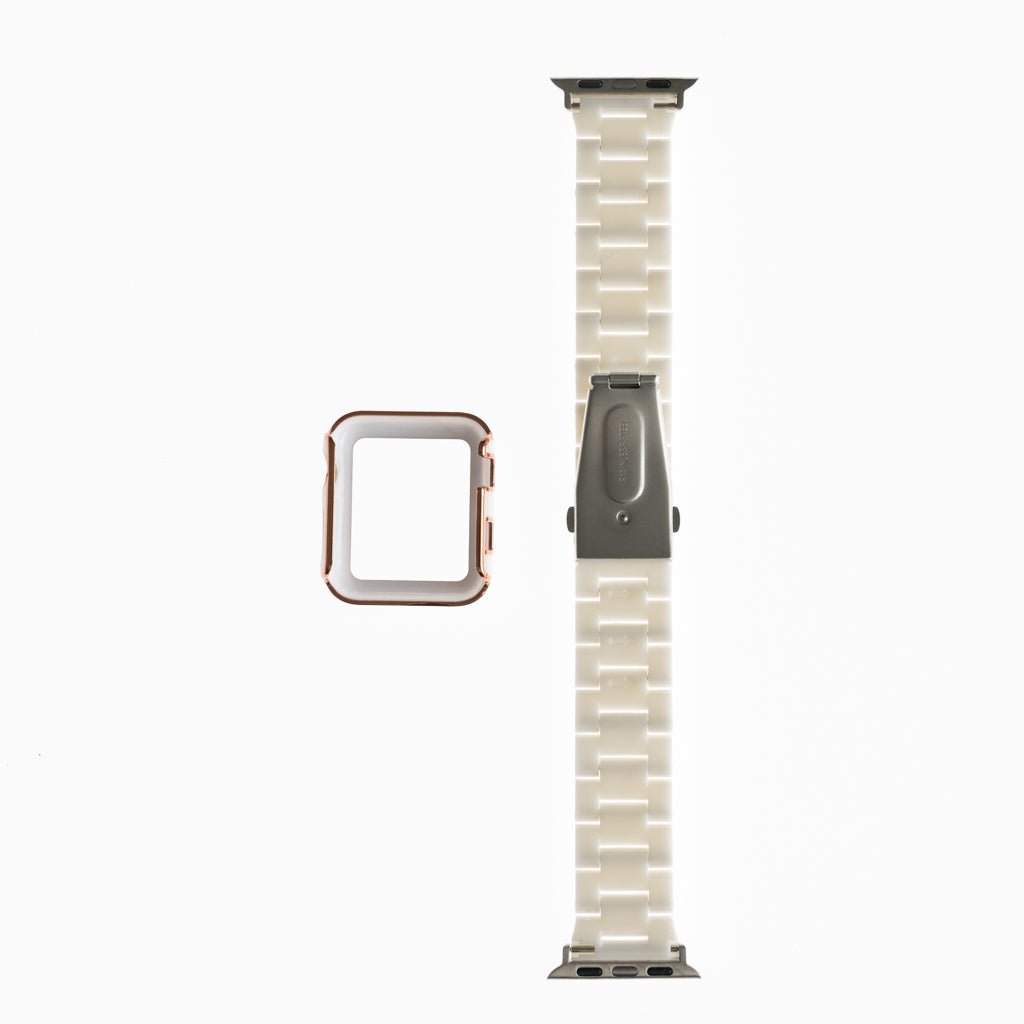 Accesorio Generico Pulsera con Bumper de Diamantes Apple Watch 38 Mm Color Blanco — foto 3