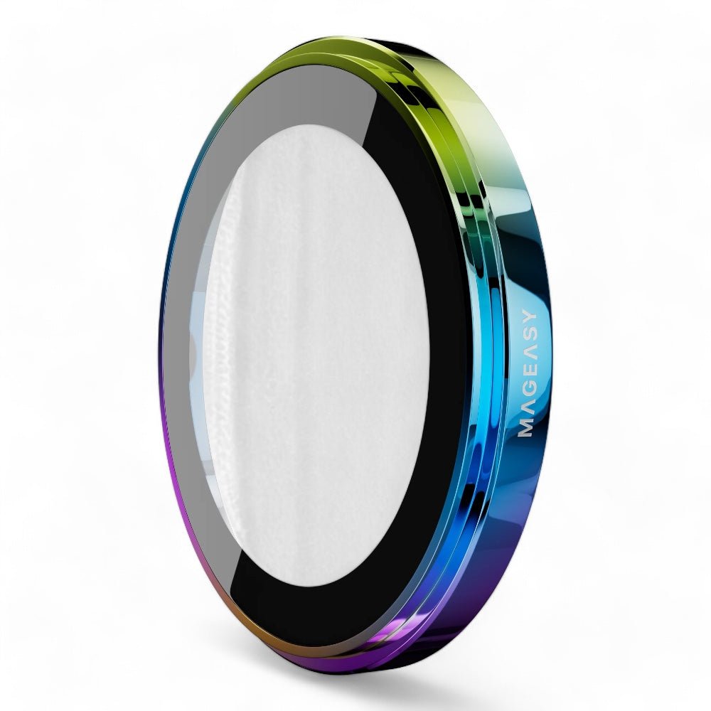 Accesorio MagEasy Vidrio Templado Cámara iPhone 16 Lenz Sapphire Lens Protector 2 Lenses / 2 Lenses Large Iridescent Color Multicolor — foto 3