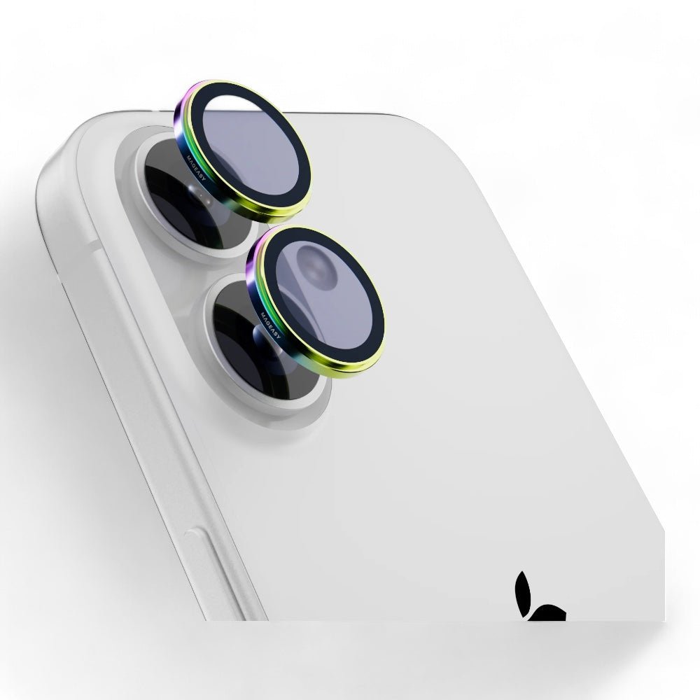 Accesorio MagEasy Vidrio Templado Cámara iPhone 16 Lenz Sapphire Lens Protector 2 Lenses / 2 Lenses Large Iridescent Color Multicolor