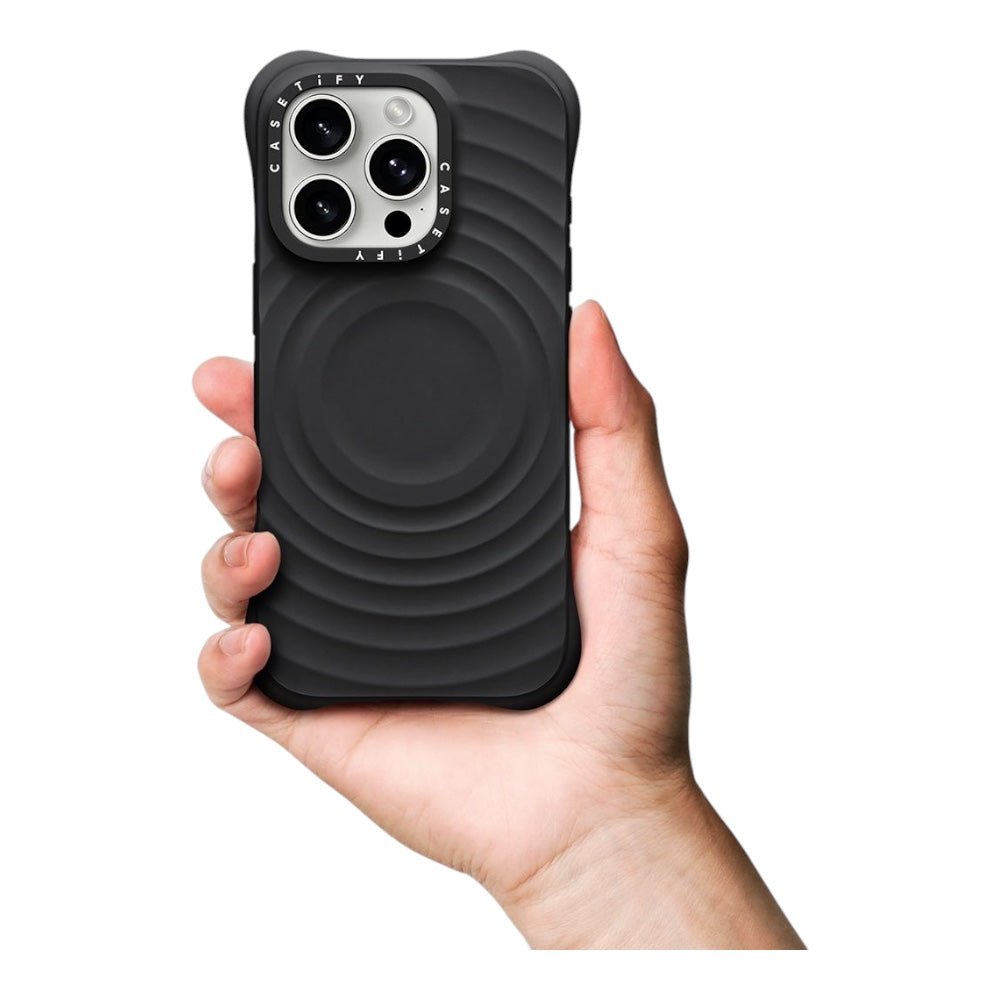 Case CASETiFY MagSafe iPhone 16 Pro Max Ripple Negro — foto 3