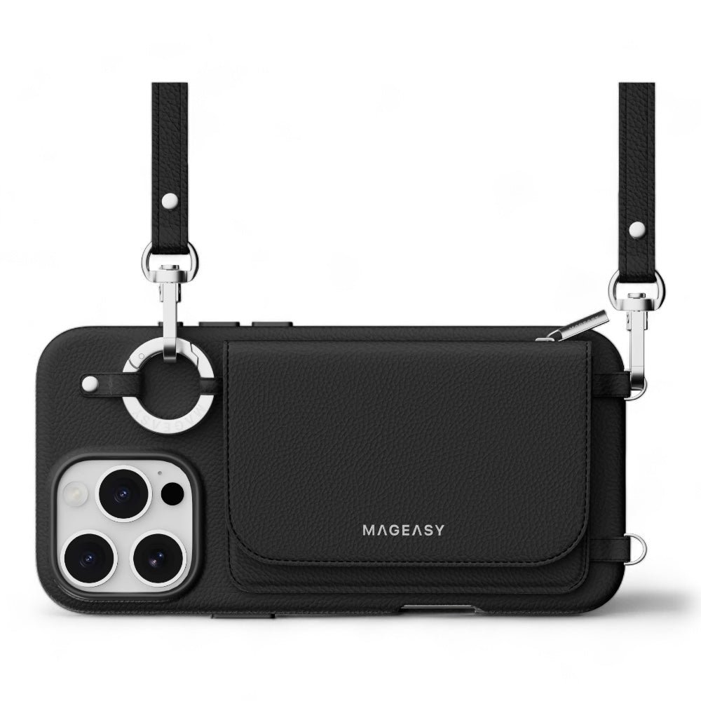 Estuche SwitchEasy Wallet iPhone 16 Pro Pouch M Wallet Phone Case With Stand Color Negro — foto 4