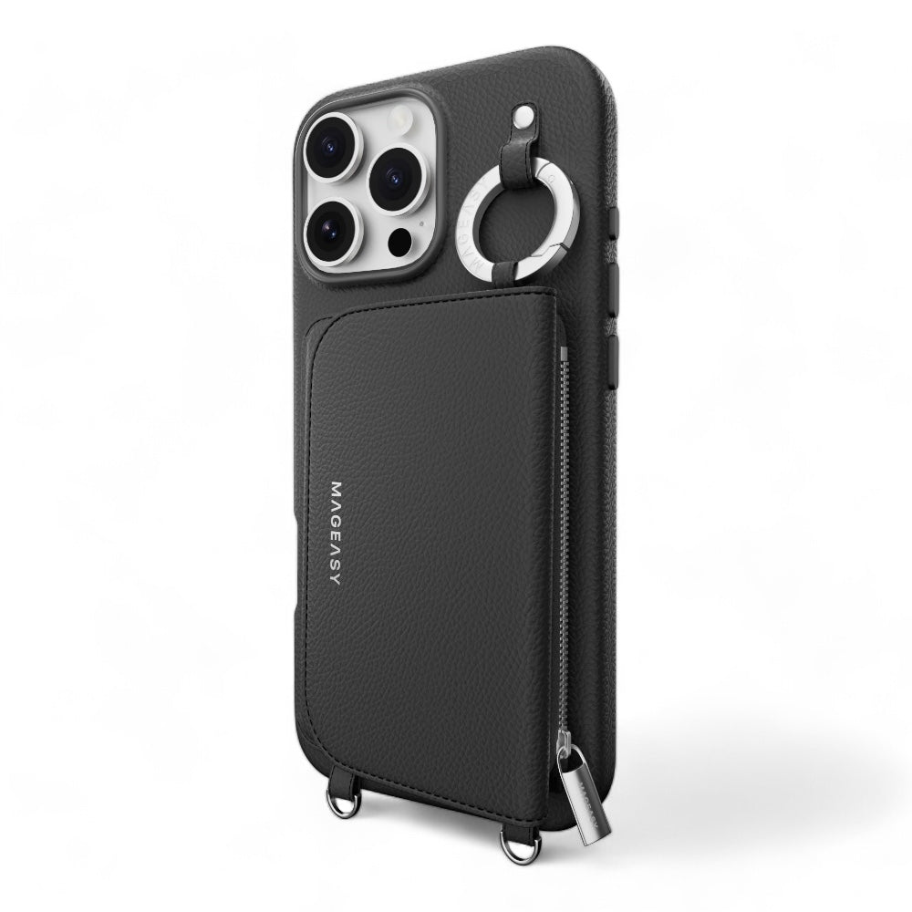 Estuche SwitchEasy Wallet iPhone 16 Pro Pouch M Wallet Phone Case With Stand Color Negro — foto 5