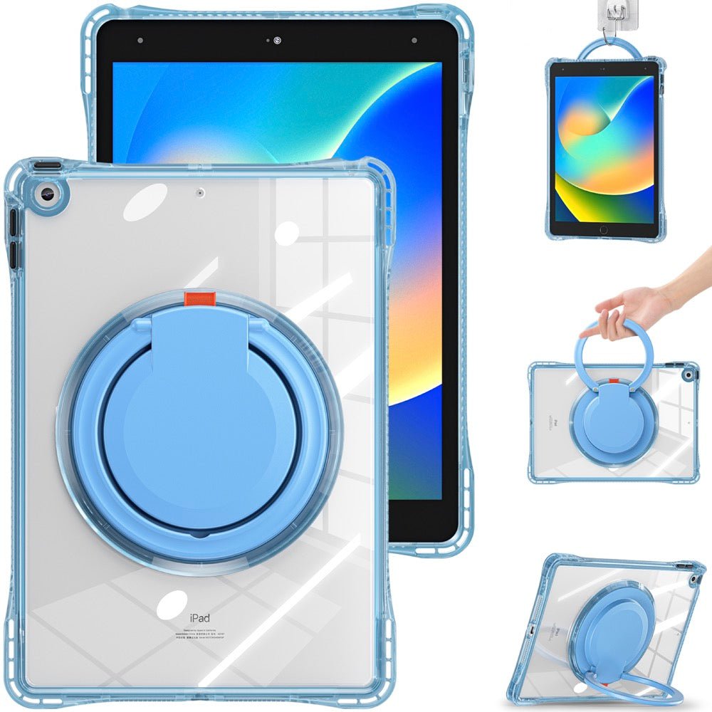 Estuche Transparent B Series Modelo iPad 10.2 Color Celeste con Strap — foto 2