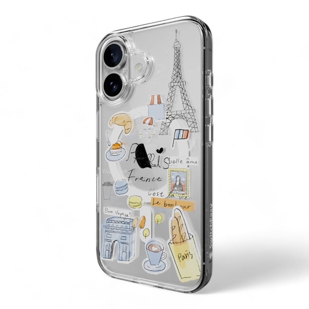 Estuche SwitchEasy Skin iPhone 16 Plus Style M Pattern Shockproof Case Paris Color Multicolor — foto 2