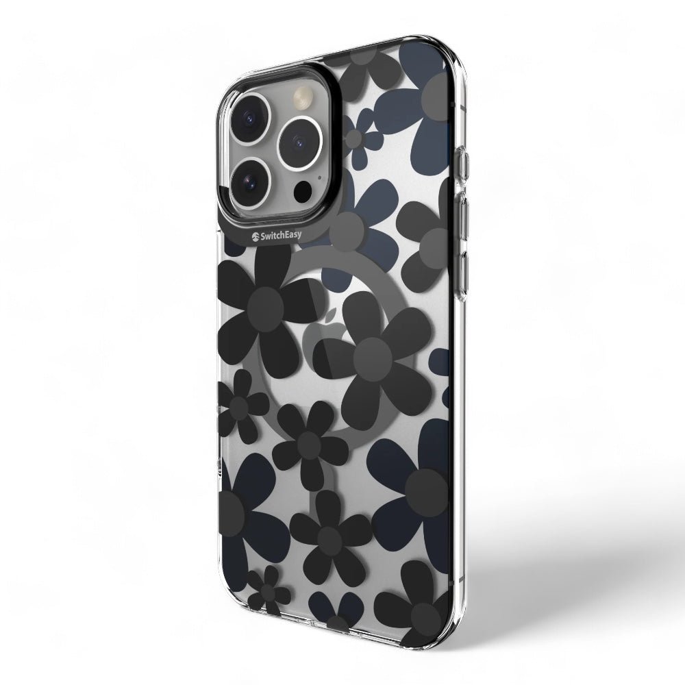 Estuche SwitchEasy Skin iPhone 16 Pro Fleur M 3d Patterned Shockproof Case Color Negro — foto 2