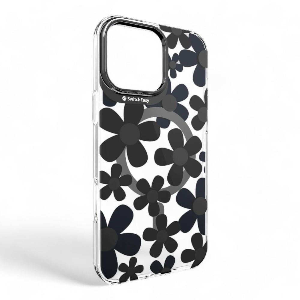 Estuche SwitchEasy Skin iPhone 16 Pro Fleur M 3d Patterned Shockproof Case Color Negro — foto 3