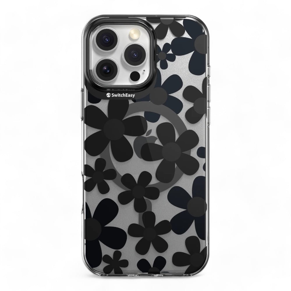 Estuche SwitchEasy Skin iPhone 16 Pro Fleur M 3d Patterned Shockproof Case Color Negro