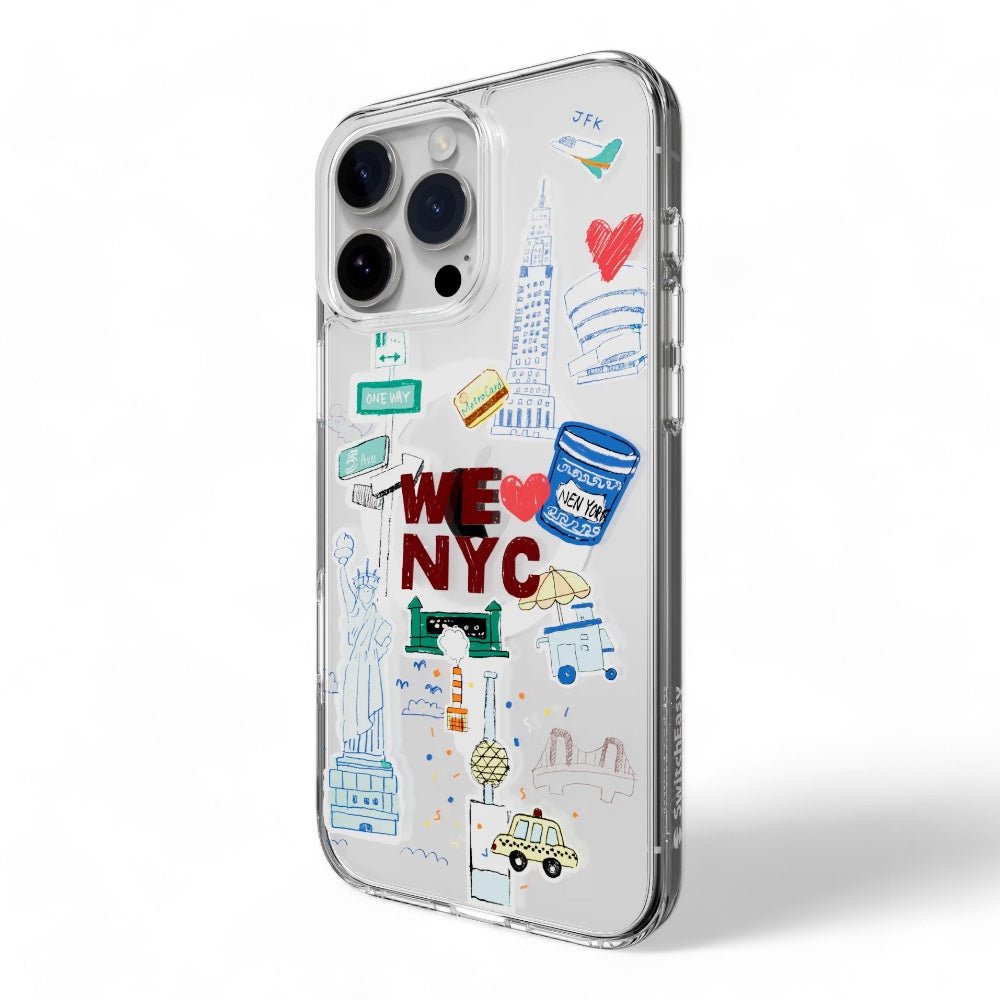 Estuche SwitchEasy Skin iPhone 16 Pro Style M Pattern Shockproof Case New York Color Multicolor — foto 2