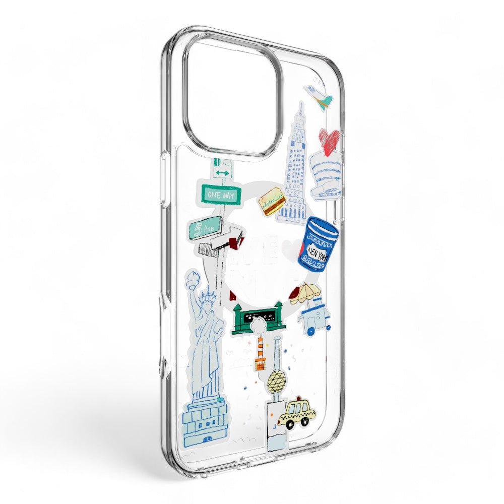 Estuche SwitchEasy Skin iPhone 16 Pro Style M Pattern Shockproof Case New York Color Multicolor — foto 3