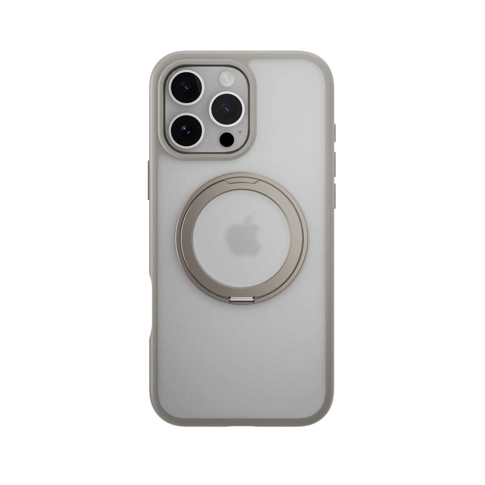 Estuche MagEasy Magstand 360 iPhone 16 Pro Plateado
