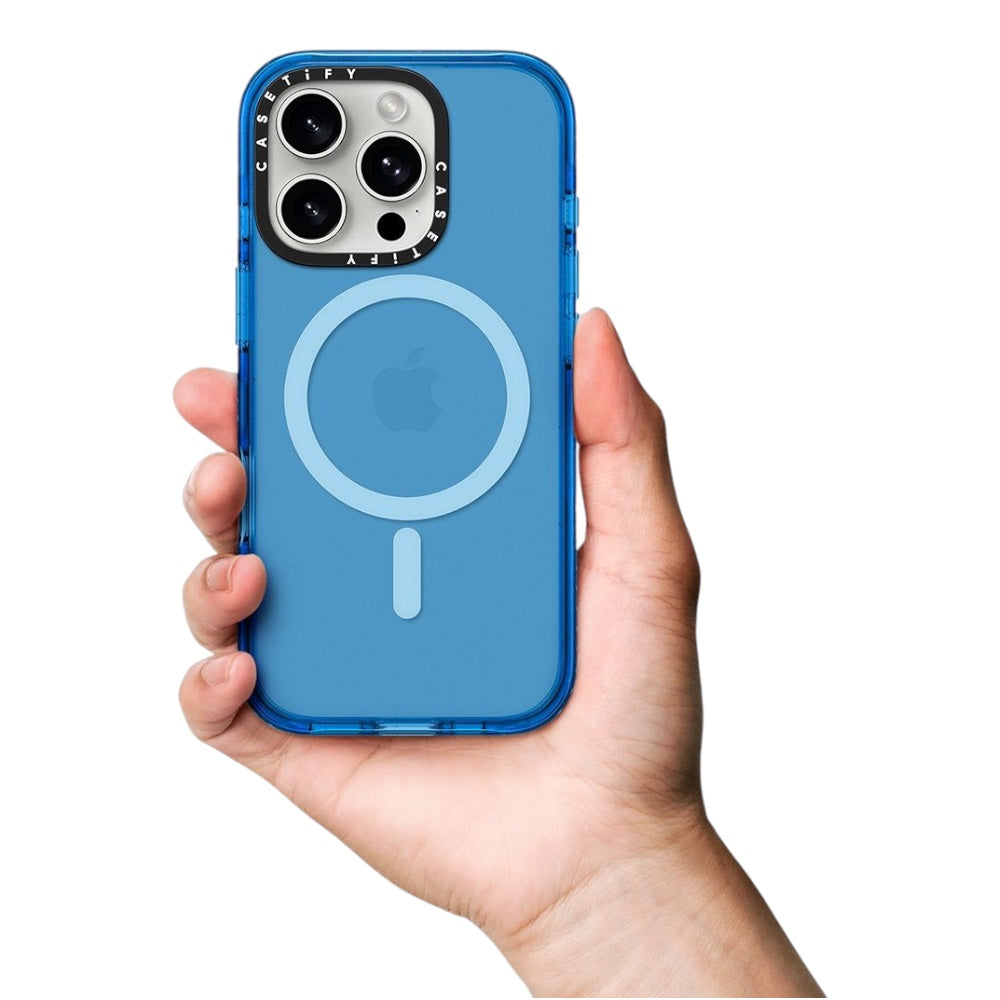 Case CASETiFY Impact con MagSafe iPhone 15 Azul — foto 5