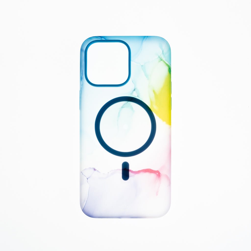 Estuche Clásico El Rey Figura Apple iPhone 14 Pro Max Color Arcoiris