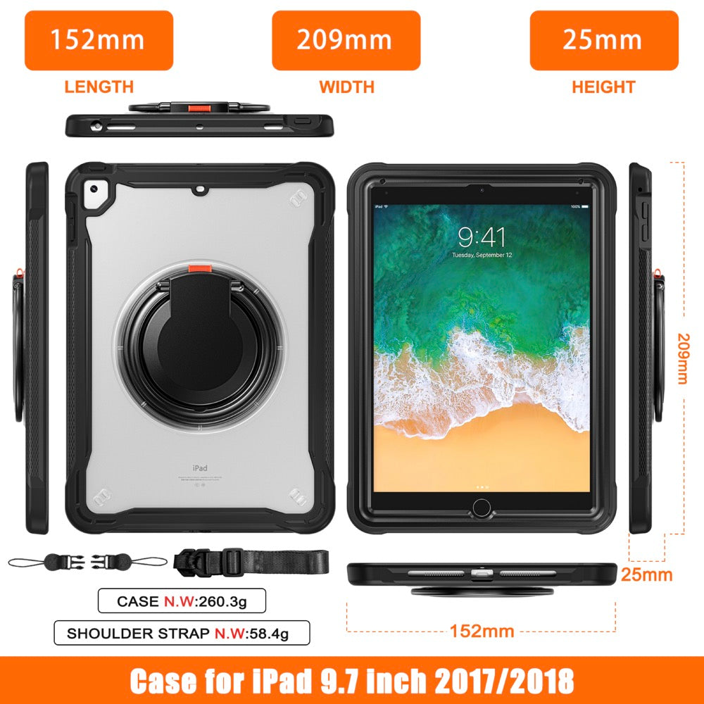 Estuche Popeye B Series Modelo iPad 9.7 Color Transparente sin Strap — foto 8