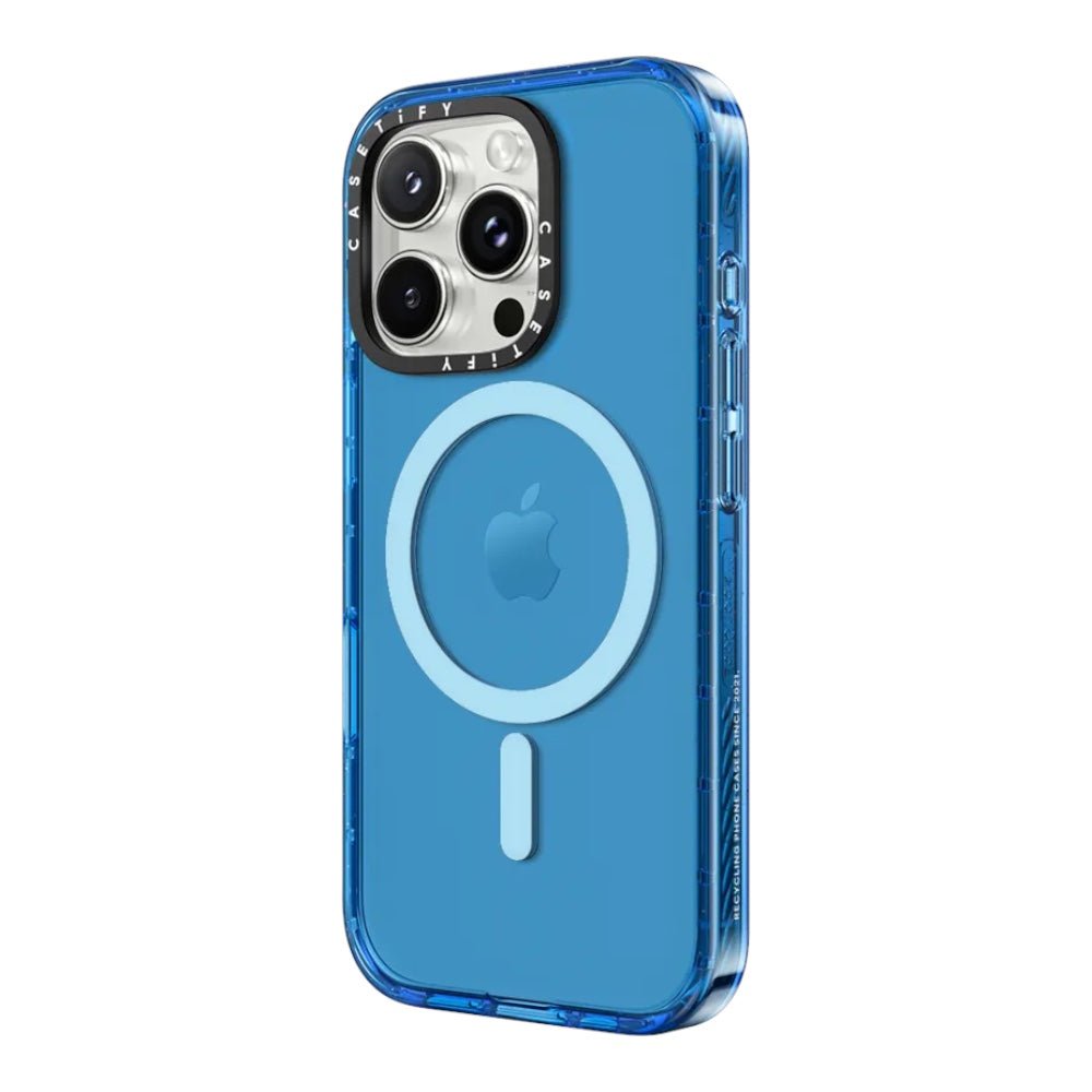Case CASETiFY Impact con MagSafe iPhone 15 Pro Max Azul — foto 3