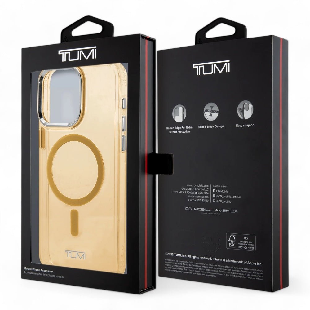 Estuche Tumi Hc MagSafe Transparent Berry iPhone 15 Pro Max Color Amarillo — foto 4