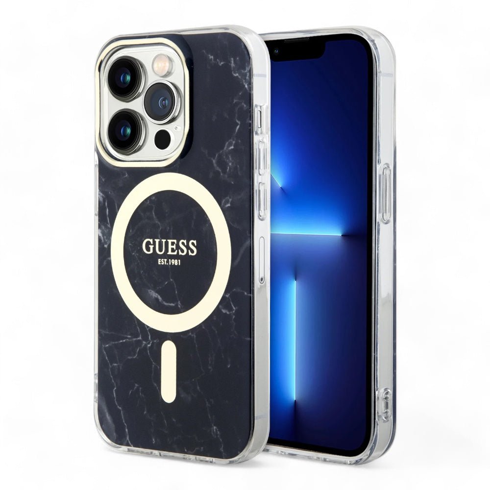 Estuche GUESS MagSafe iPhone 15 Pro - Negro