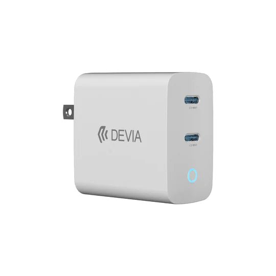 Cargador Devia Carga Rápida Extreme Speed Series PD 45w 2c Color Blanco