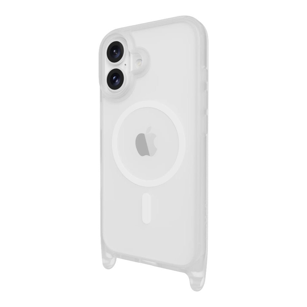 Estuche MagEasy Skin iPhone 16 Roam M Shockproof Protective Case With Lanyard For 2024 iPhone 2 Lenses Color Transparente/negro