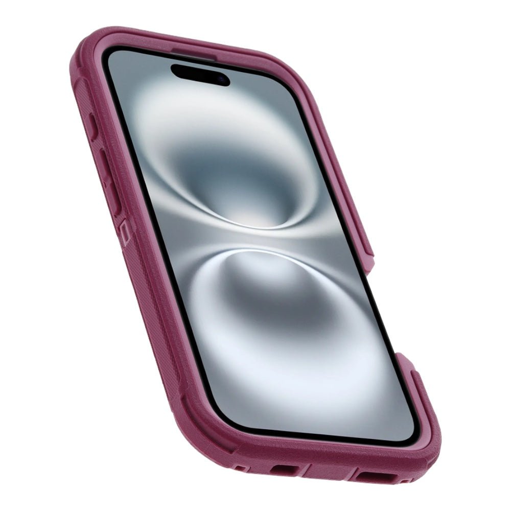 Case OtterBox Defender con MagSafe y Clip Color Corinto Modelo iPhone 16 — foto 4
