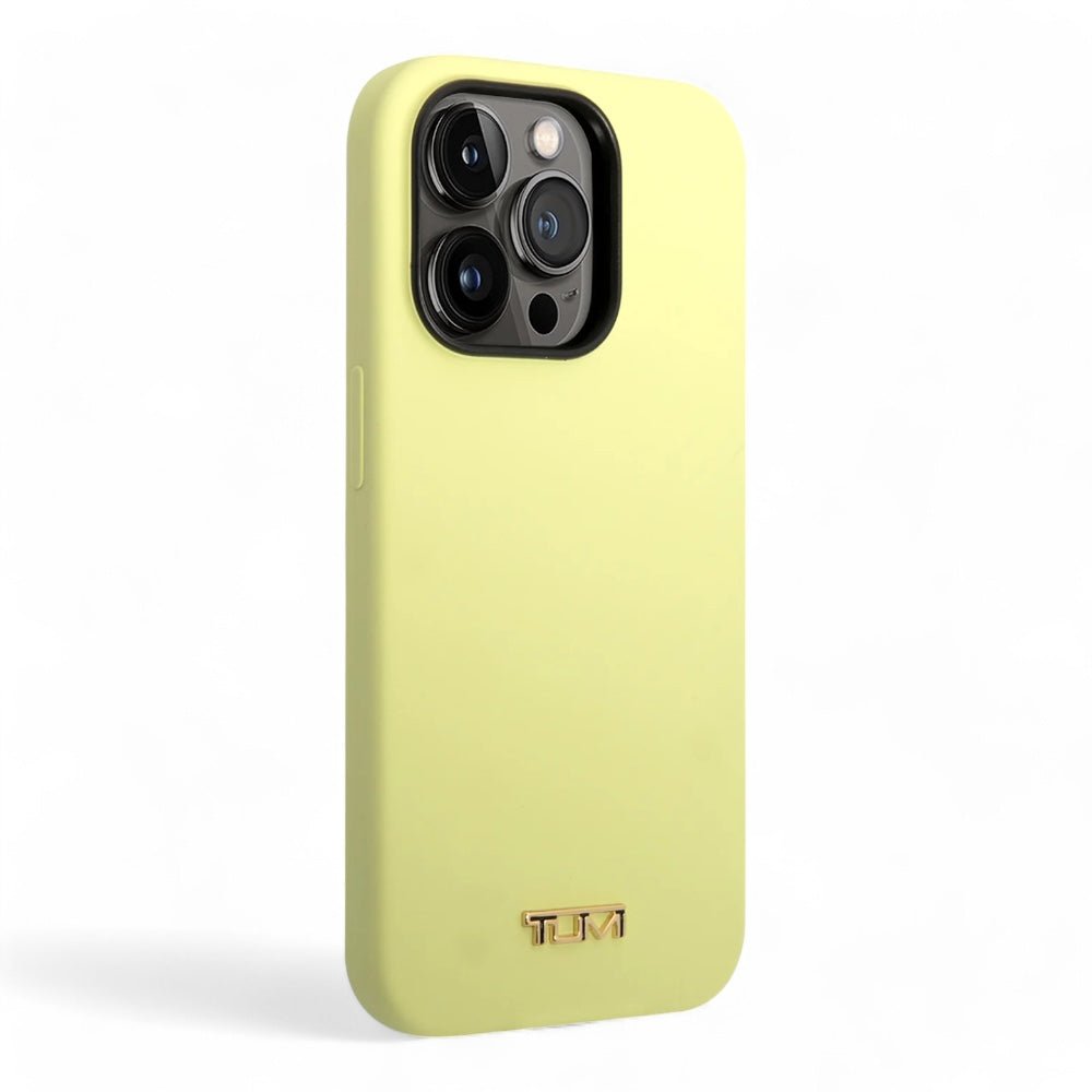 Estuche Tumi Hc Women Liquid Silicone Sage iPhone 14 Pro Max Color Amarillo — foto 2