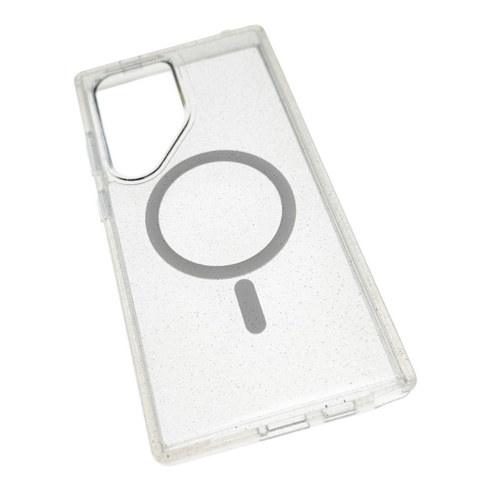 Estuche OtterBox Symmetry MagSafe Samsung S24 Plus Glitter Color Transparente / Rosado