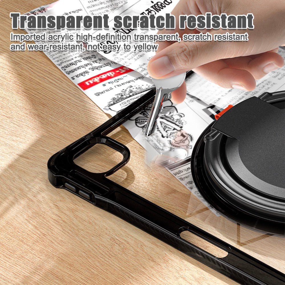 Estuche Transparent B Series Modelo iPad Pro 13 2024 Color Negro con Strap — foto 4