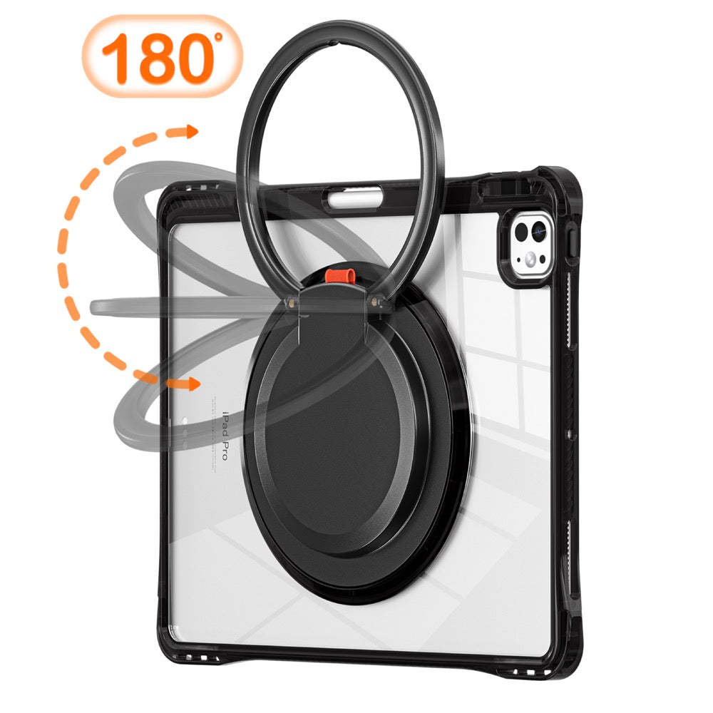 Estuche Transparent B Series Modelo iPad Pro 13 2024 Color Negro con Strap — foto 6