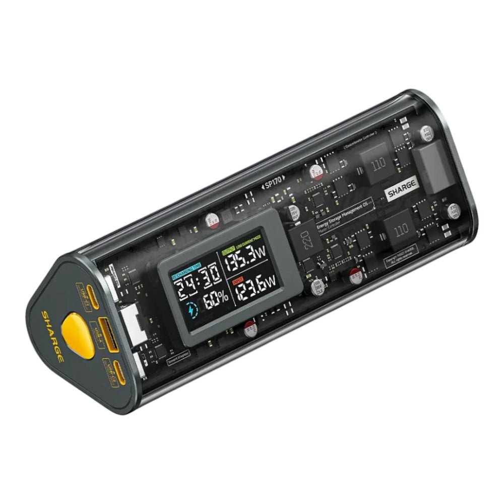 Accesorio Sharge Batería Shargeek 170 Capacidad 24,000 Mha Black/yellow Color Negro
