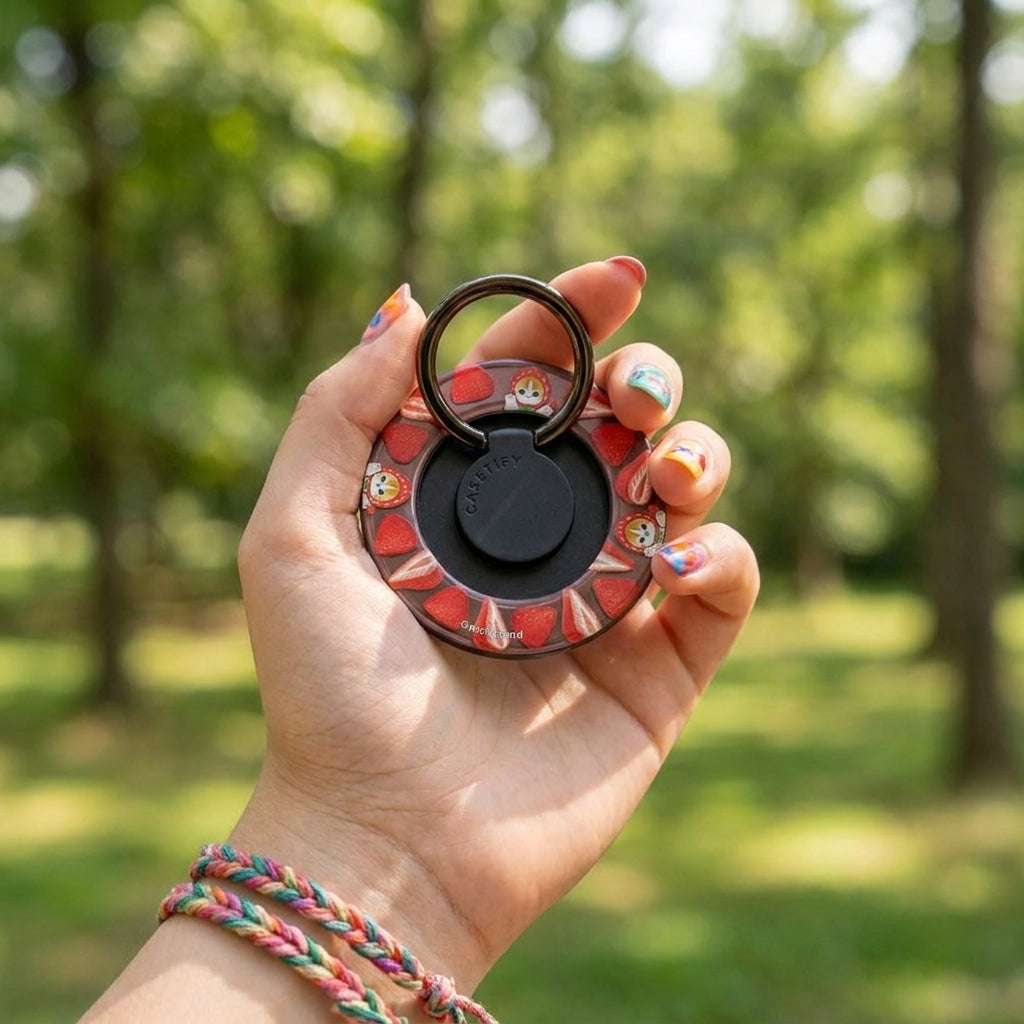 Accesorio CASETiFY Artist Snappy Mirror Ring Holder Negro — foto 5