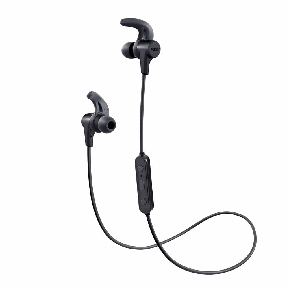 Audifonos Aukey Inalámbrico Deportivo con Clip Magnético Color Negro