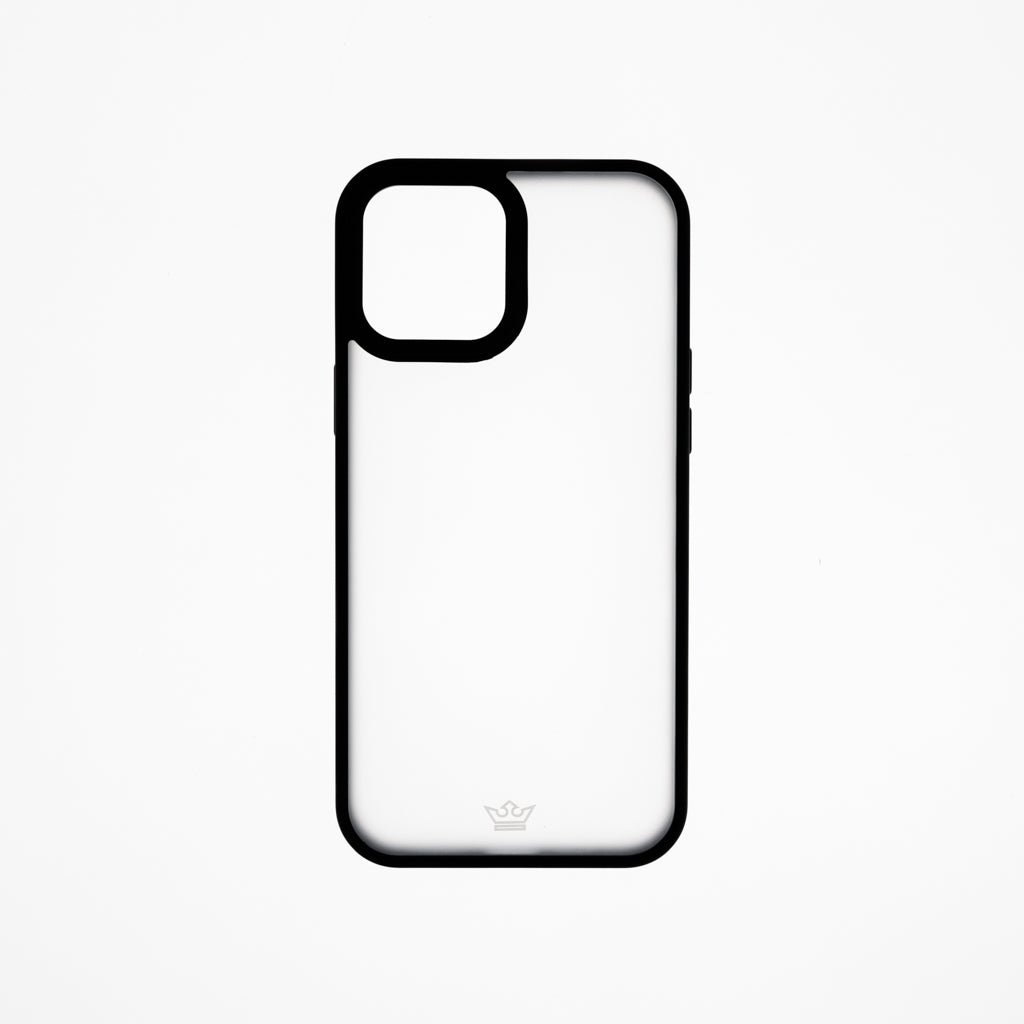 Estuche Clásico El Rey Mate Marco de Apple iPhone 12 Pro Max Color Negro