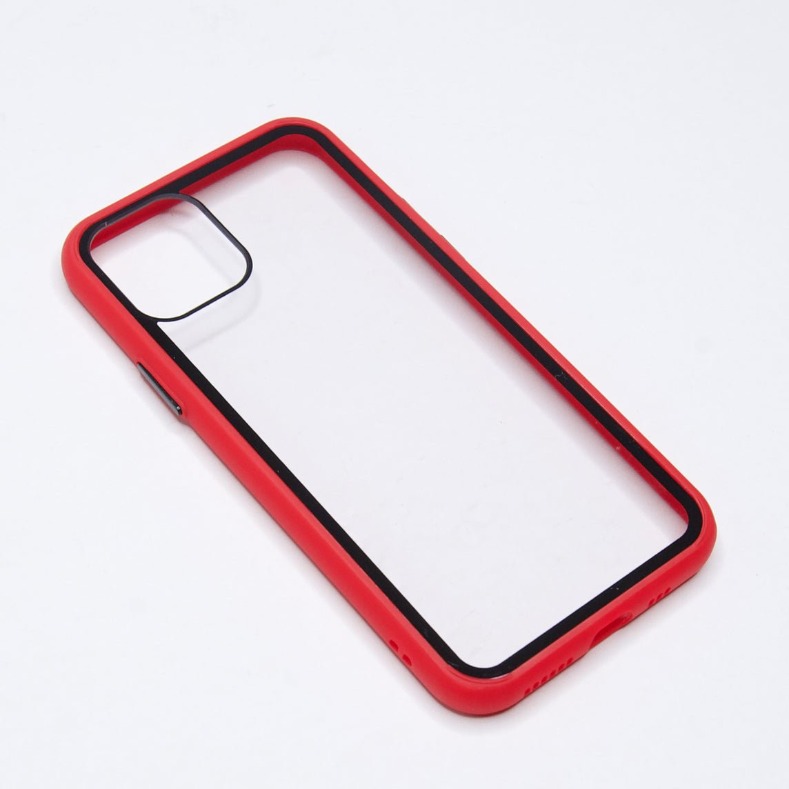 Estuche Transparente El Rey Apple iPhone 11 Pro Color Rojo / Transparente