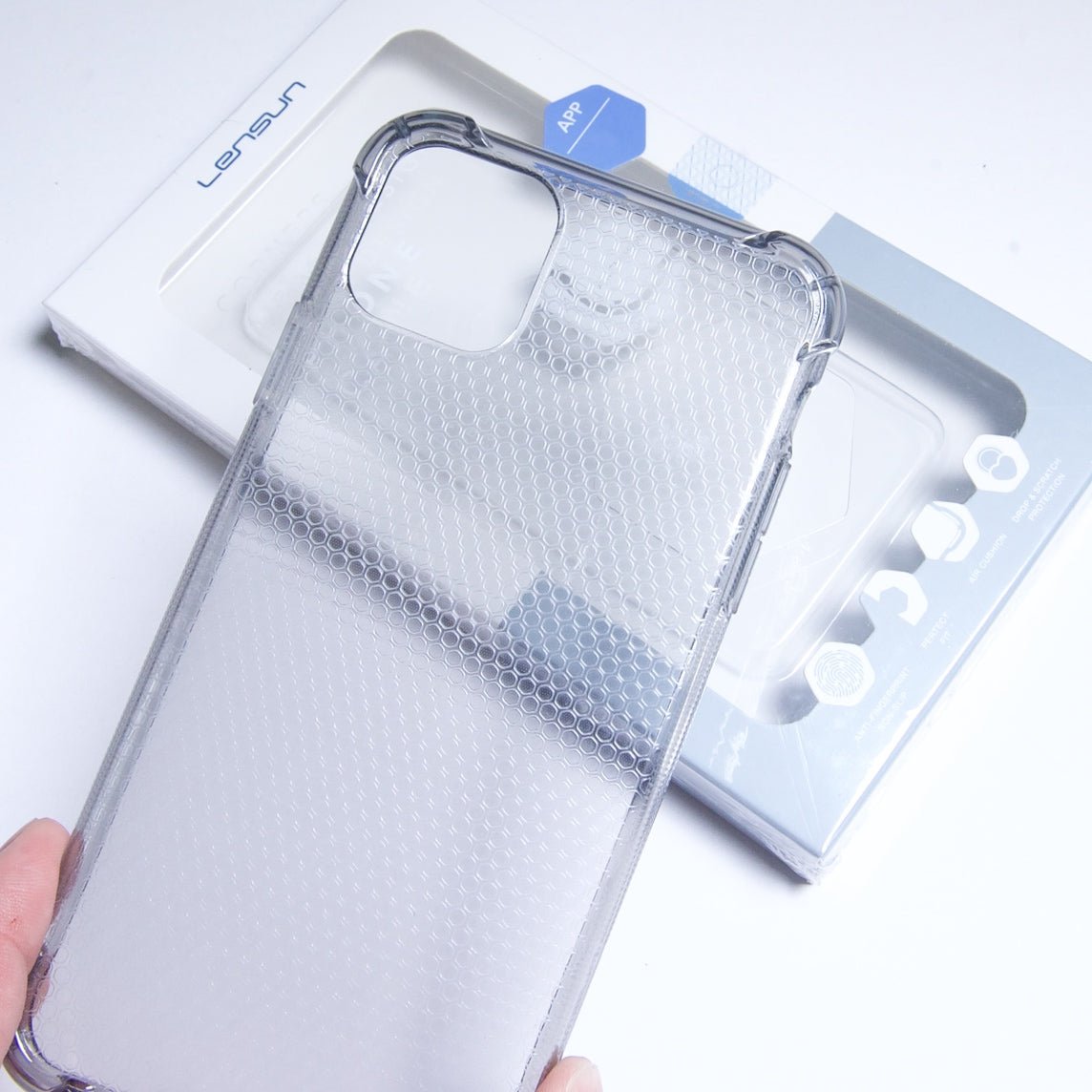 Estuche Clásico Lensun Airbag Design Apple iPhone 11 Pro Color Gris — foto 2
