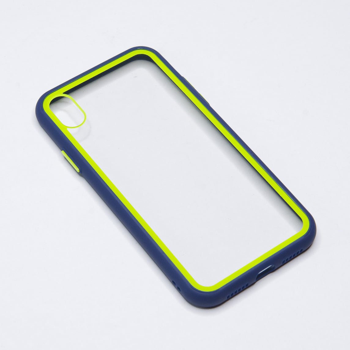 Estuche Transparente El Rey Apple iPhone Xs Max Color Azul / Transparente