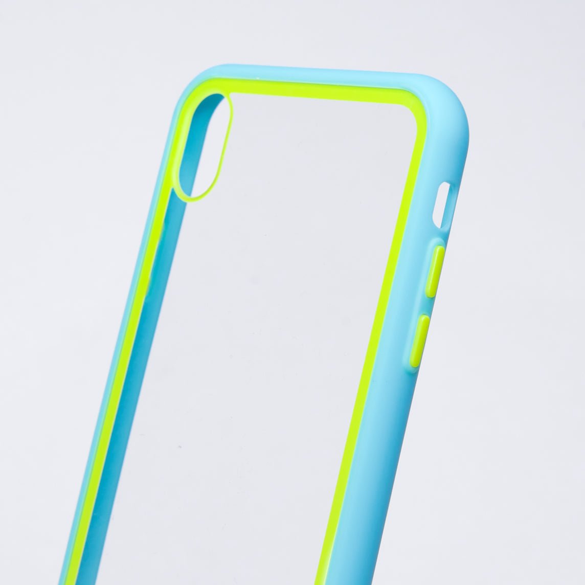 Estuche Transparente El Rey Apple iPhone Xs Max Color Celeste / Transparente — foto 2