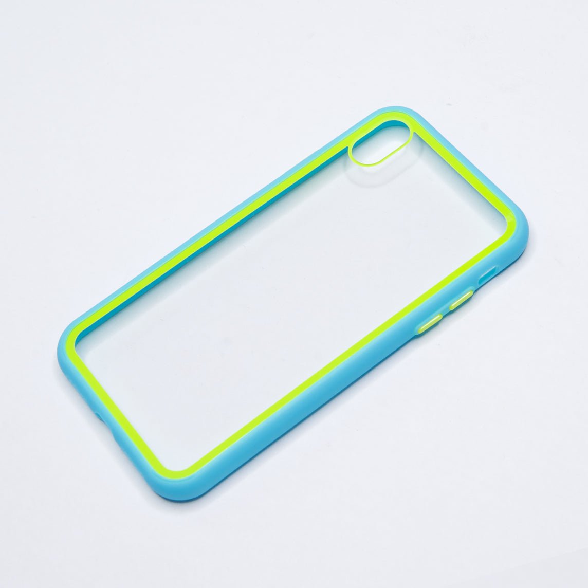 Estuche Transparente El Rey Apple iPhone Xs Max Color Celeste / Transparente — foto 3