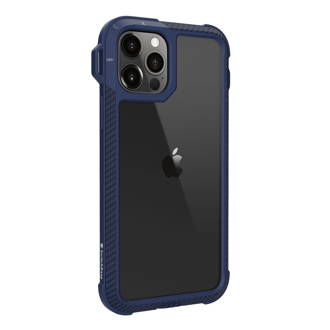 Estuche Clásico SwitchEasy Explorer Protective Apple iPhone 12 Pro Max Color Azul Marino — foto 4