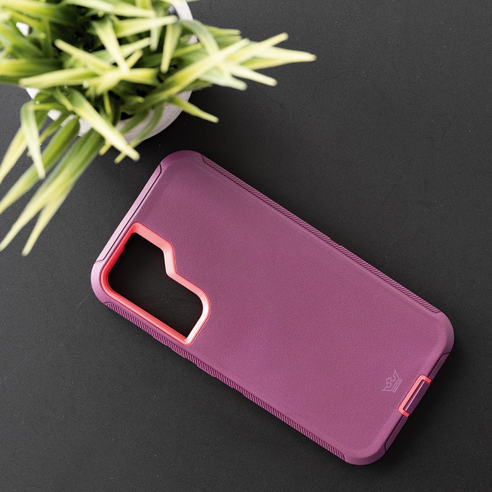 Case el Rey Defender Rojo/Rosado para Samsung S22 Plus — foto 3