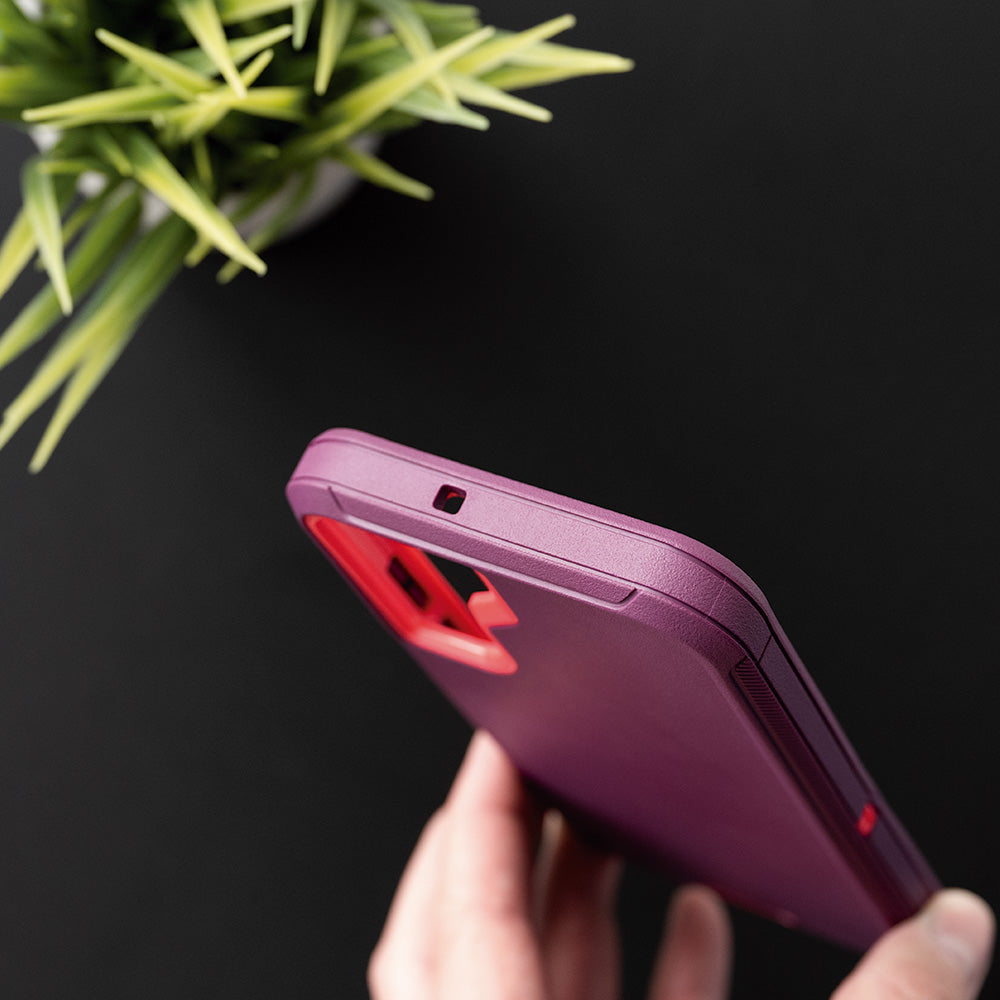 Case el Rey Defender Rojo/Rosado para Samsung S22 Plus — foto 5