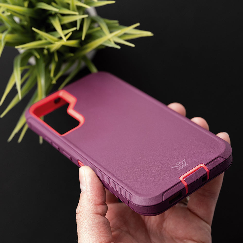 Case el Rey Defender Rojo/Rosado para Samsung S22 Plus — foto 7