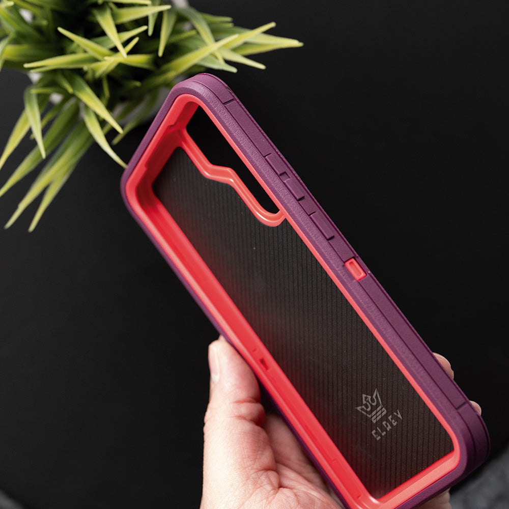 Case el Rey Defender Rojo/Rosado para Samsung S22 Plus — foto 8