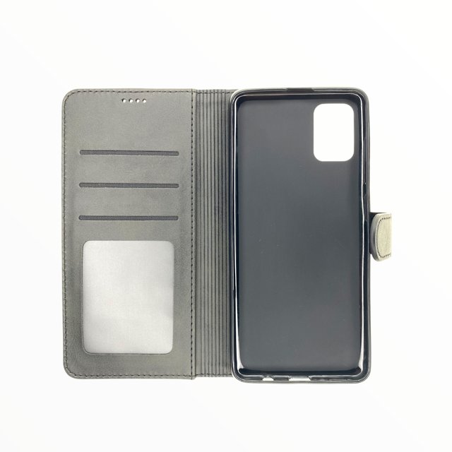 Estuche Carteras LC Imeeke Folio Libreta con Porta Tarjeta Samsung A41 Color Gris — foto 3