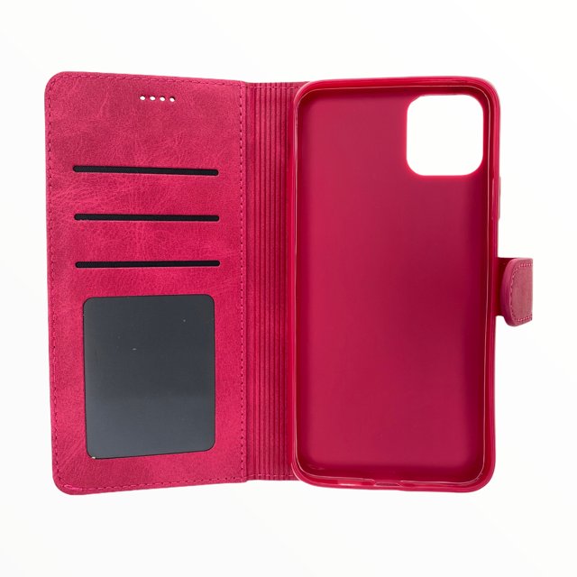 Estuche Carteras LC Imeeke Folio Libreta con Porta Tarjeta Apple iPhone 11 Pro Max Color Rosado — foto 3