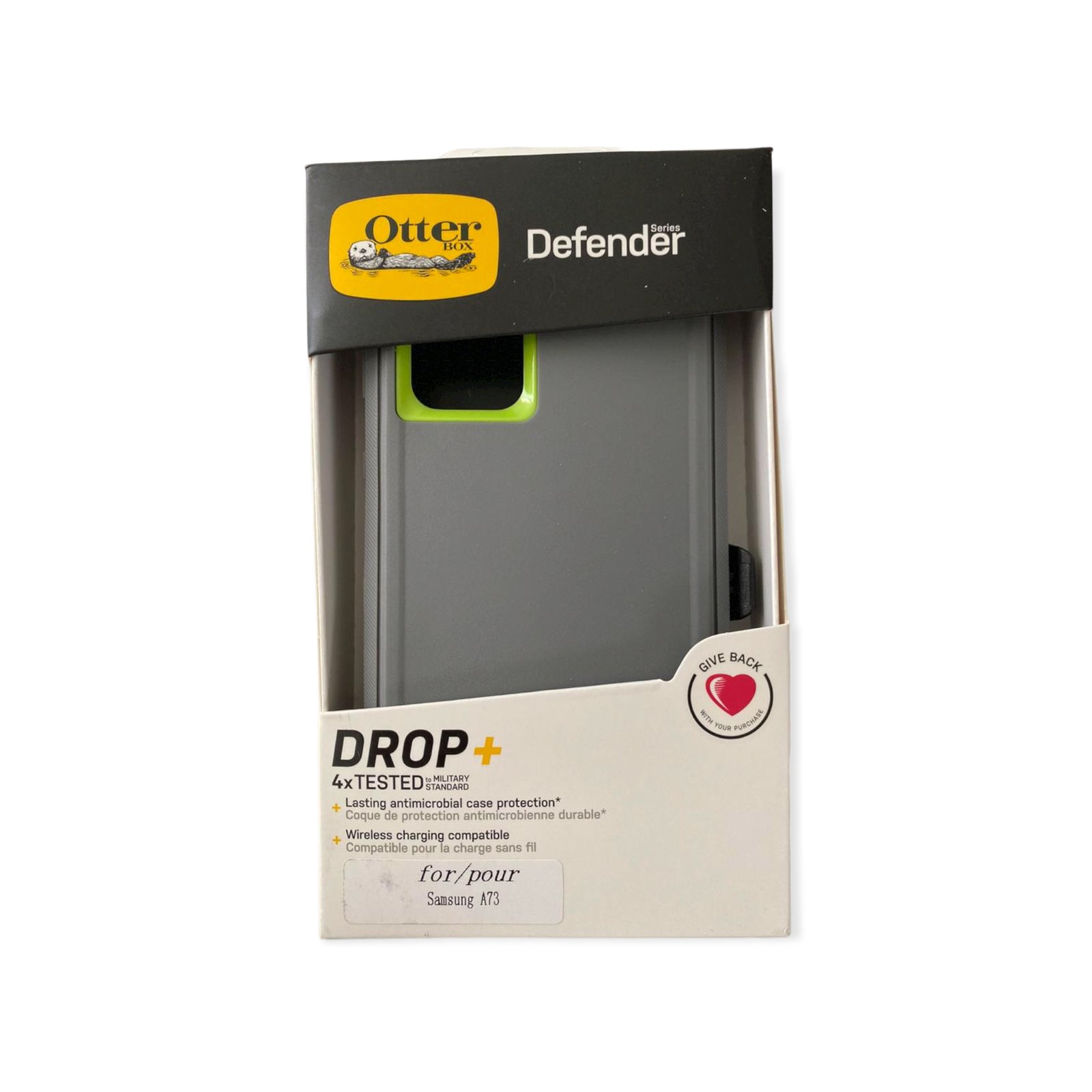 Case OtterBox Defender | Samsung A73 | Gris / Verde