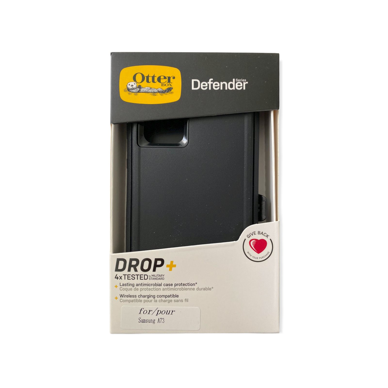 Case OtterBox Defender para Samsung A73 - Negro