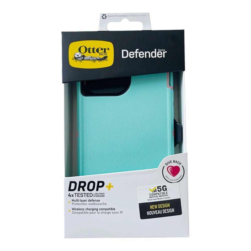 Case OtterBox Defender | iPhone 13 Pro Max | Turquesa/rosado