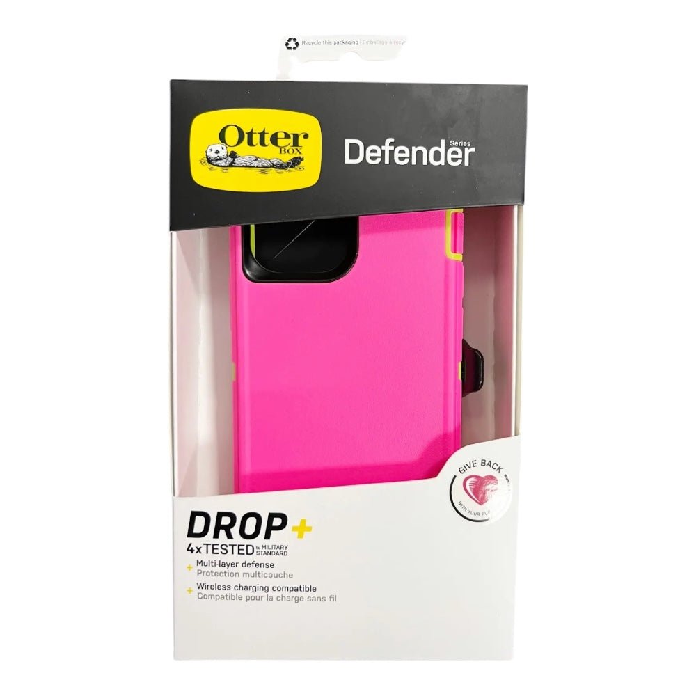 Case OtterBox Defender | iPhone 13 Pro | Rosado/verde
